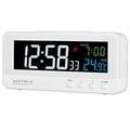 Acctim Rialto Stylish Radio Controlled Alarm Clock Displaying Time Alarm Time/Date and Indoor Temperature