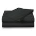 Alwyn Home 400 Thread Count Striped Sateen Sheet Set 100% Egyptian-Quality Cotton/Sateen/100% in Black | 95 H x 109 W in | Wayfair