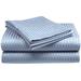 Alwyn Home 400 Thread Count Striped Sateen Sheet Set 100% Egyptian-Quality Cotton/Sateen/100% in Blue | 80 H x 95 W in | Wayfair ANEW2025 39329467