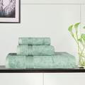 Eider & Ivory™ Altom 600 GSM Egyptian-Quality Cotton 3 Piece Towel Set Terry Cloth/100% Cotton in Green/Blue | 30 W in | Wayfair CHMB1468 39732693
