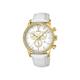 Festina Women's Quartz Watch with Mother Of Pearl Dial Chronograph Display and White Leather Strap F16605/1