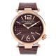 Mulco Mens MW5-3183-033 Couture Slim Analog Display Swiss Quartz Brown Watch