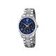 Festina Women's Quartz Watch with Blue Dial Analogue Display and Silver Stainless Steel Bracelet F16869/2