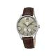 Lotus Men's Quartz Watch with Beige Dial Analogue Display and Brown Leather Strap 18322/2