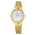 Festina MADEMOISELLE Women's Quartz Watch with Silver Dial Analogue Display and Gold Stainless Steel Gold Plated Bracelet F16951/1