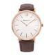Prempco – Nobel – Ladies Watch – Ivory White – Rose Gold – Quick Change Watch Wrist Band, Brown