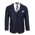 FL Luca Flamingo Italian Cut Navy Blue Boys Suit in 3 Piece Age 13 Years