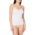 Hanro Women's Cotton Seamless / Spaghetti Top Vest, White (White 0101), 14 16 UK Manufacturer Size 46 48