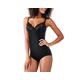 Maidenform Women's Pretty Collection - Bodybriefer With Lace Bodysuit, Black (Black), 38C UK