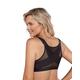 Leonisa Front Closure Full Coverage Back Support Posture Corrector Bra for Women, Black, 36B