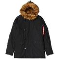 ALPHA INDUSTRIES Men's Explorer Jacket, Black (Rep.Blue 03), XXXL