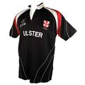 Ulster Rugby Breathable Shirt Black/Red/White Available in Sizes X-Small-3XL, Black/Red/White, X-Large