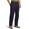 Izod Men's Big & Tall Big and Tall American Chino Double Pleated Pant, Navy, 52W x 30L