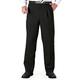 Chums | Mens | Poly Viscose Pleated Trouser Pants with Extra Stretch Waistband | Black