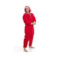 Camille Mens Plain Hooded Onesies 4XL Red Santa