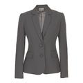 Busy Women's Office Suit Jacket Blazer Grey 12