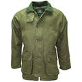 Country Wear New Mens Derby Wool Branded British Made Quilted Waterproof Breathable Tweed Jacket Coat Fishing Hunting Shooting Farming Outerwear (Dark Green XL)