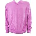 Men's TED Baker Pink V Neck Organic Cotton SLUMDOG Sweater - Size Medium