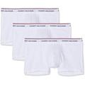 Tommy Hilfiger - Mens Boxers - Mens Briefs - Tommy Hilfiger Boxers - Men's Boxer Brief - Pack of 3 - White - Size S