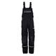 TMG® Work Bib and Brace Overall for Men, Work Dungarees with Knee Pad Pockets Black W30 L31