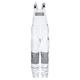 TMG® Work Bib and Brace Overall for Men, Work Dungarees with Knee Pad Pockets White W30 L31