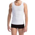 Farmacell 417 (White, M) Men's Tummy Control Body Shaping Vest – Tank Top Slimming Vest – Compression Men’s Undershirts – Men’s Body Shaper Slimming Vest