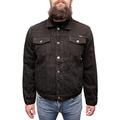 Classic Duke Denim Jackets Stonewashed and Black Sizes Small to 4XL (XXX Large, Black)