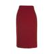 Busy Clothing Womens Pencil Skirt Burgundy Red 16