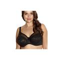 Goddess Womens Adelaide Banded Underwired Bra Size 40K in Black Lace|Satin Non-Padded Underwired