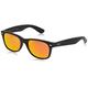 Ray-Ban Unisex-Adult's New Wayfarer Sunglasses, Rubber Black (Orange Glasses), 55 mm