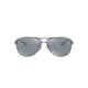 Ray Ban Unisex Sunglasses RB8313 004/K6 58, Size: 58, Gray (setting: bronze, lenses: blue polarized mirror 004 / K6)