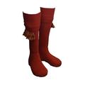 Walker & Hawkes - Mens Shooting Country Scarba Socks & Matching Garter Ties - old brick - Medium