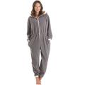 Camille Fleece Hooded All in One Onesie Pyjama 14-16 Grey