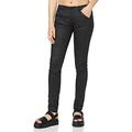 G-STAR RAW Women's 5620 Elwood Custom Mid Waist Skinny-Jeans, Black (Rinsed D011-082), 27W / 32L