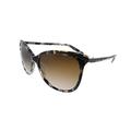 Ralph Lauren Purple Label Women's 0RA5203 146213 Sunglasses, Brown Marble/Darkbrowngradient, 54