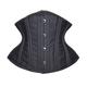 SHAPERX Women's Waist Trainer Corset Heavy Duty Double Steel Boned Cincher Tummy Control Body Shaper for Weight Loss, UK-DT70930-Black-L