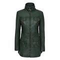 Smart Range Ladies Mistress 1310 Dark Green Gothic Style Fitted Real Lambskin Leather Jacket Coat (10)