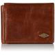 Fossil Men's Ryan Leather RFID Blocking Execufold Wallet - Brown - One Size