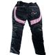 RKsports Kids Supersport Motorbike Motorcycle Textile Trousers Black Waterproof Windproof (Medium, Pink)