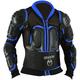 GEARX Kids Blue Motocross Armour Spine Protection Jacket CE (L)