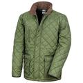 Result Mens Cheltenham Gold Fleece Lined Jacket (Water Repellent & Windproof) (3XL) (Olive)