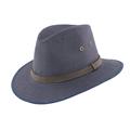 Failsworth Men's Irish Linen Safari Fedora Hat (Summer/Holiday/Classic) (Medium 57cm, Navy)