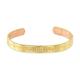 Sabona Gold Plated Copper Bracelet for Men and Women - Arthritis pain reliever effect - Olympia (L)