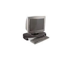 Kantek MS280B CRT/LCD Stand with Keyboard Storage - Black