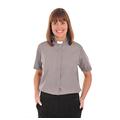 Hammond and Harper -Womens 1 inch Tunnel Collar - Short Sleeves (Size 22 - Denim Grey)