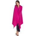 likemary Pashmina Scarfs for Women - Pashmina Shawl - Winter Shawl Travel Blanket - Wool Blanket Scarf - Shawl Gift for Her - Kasa Frayed - Fuchsia Pink