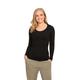 From Merino With Love - 100% Merino Wool Long Sleeve Scoop Thermal - Made in New Zealand - Black - Size 14 XL Extra Large