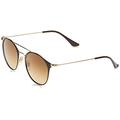 Ray-Ban Unisex's Rb 3546 Sunglasses, Brown/Gold, 49