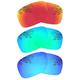 Dynamix Polarized Replacement Lenses For Oakley Holbrook Sunglasses - Multiple Options (Fire Red + Emerald Green + Ice Blue - Polarized)