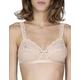 Maison Lejaby 13843-247 Women's Gaby Pink with Lace Non-Wired Non-Padded Soft Cup Bra 38D UK (100 FR)